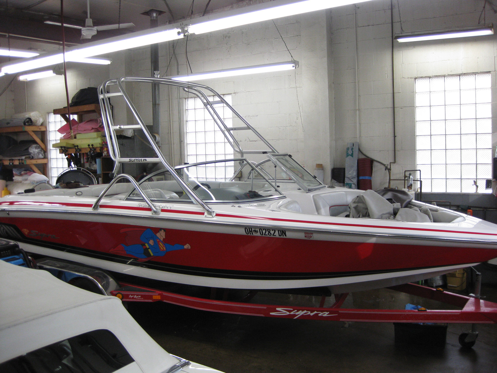 Boat seat and marine upholstery repair at Awad's Upholstery