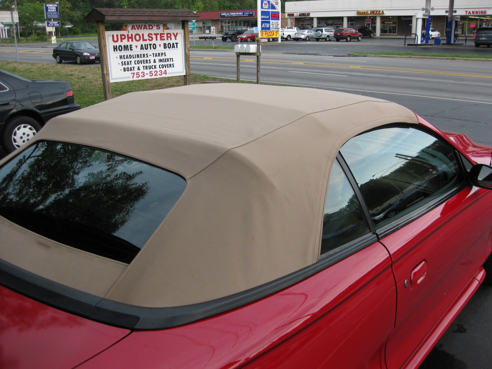Convertible top replacement at Awad's Upholstery in Amelia, Ohio